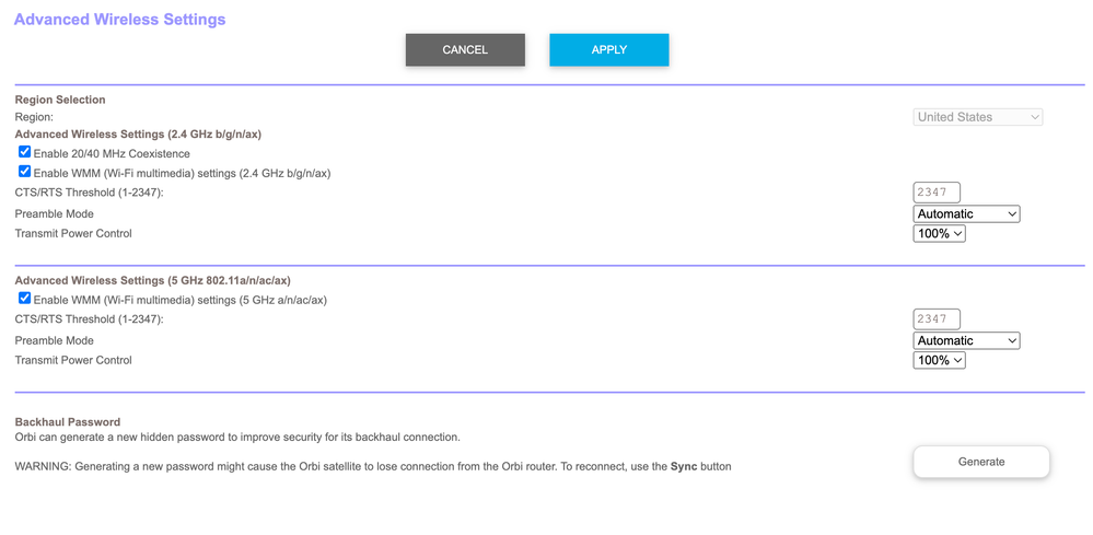 Customize-Orbi-750-Settings