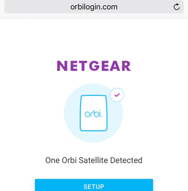 Orbi Login Interface