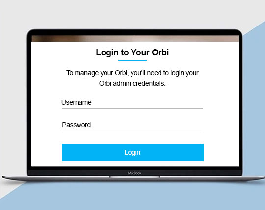 Log in to Orbi Router