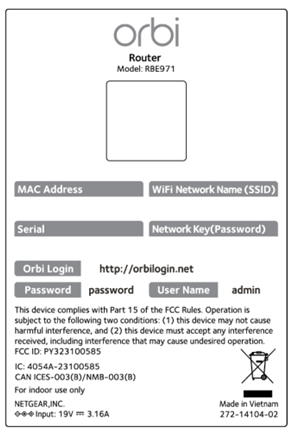 username and password are given on the label